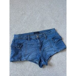 Aeropostale y2k 2000's 90's Denim mini jean Shorts Women's Size 14 Blue